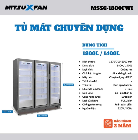 Tủ Đông Tủ Mát Mitsufan Chính Hãng - Giá tốt bảo hành uy tín